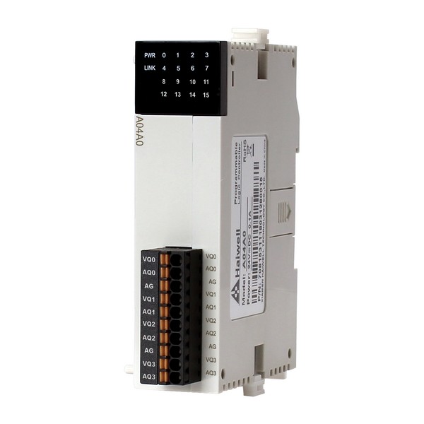 Módulo analógico Haiwell 4 salidas analógicas 12 bits (A04AO)
