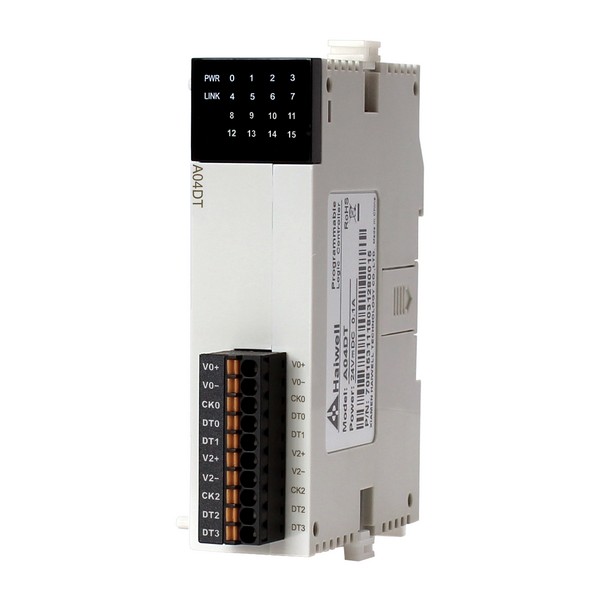 Módulo de temperatura Haiwell 4 canales temperatura/humedad (DS18B20, RW1820, DS1990, SHT1x/7x) (A04DT)
