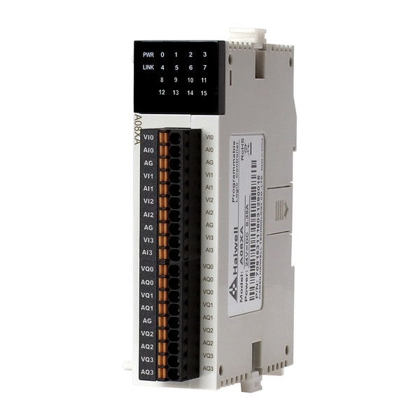 Módulo analógico Haiwell 4 entradas analógicas + 4 salidas analógicas 12 bits (A08XA)