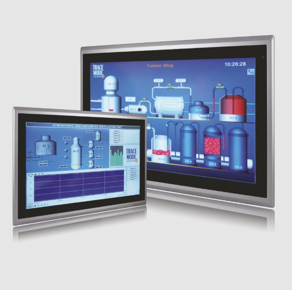 Monitor industrial Exenta 27" Panorámica — panel táctil capacitivo